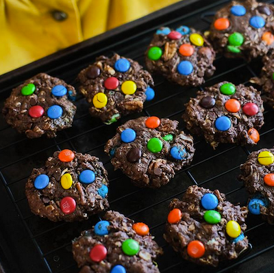 Chocolate Protein Monster Cookies (Gluten Free)